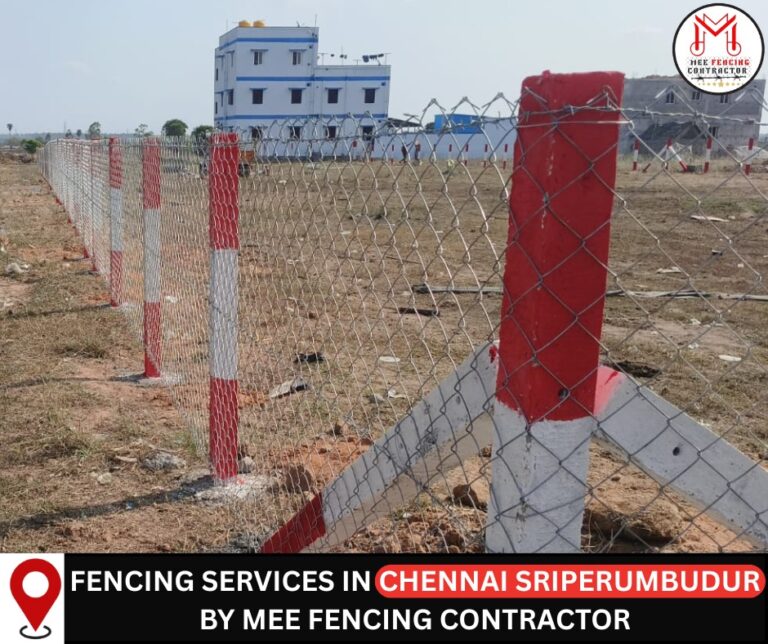 MEE Fencing Contractors - GI Chainlink Fencing - GI Barbed Wire Fencing - Green PVC Coated Chainlink Fencing - Ready Made Compound Wall - Good Quality - Lowest Price - Best Service All over Tamilnadu, Pondicherry, Karnakata and Kerala - 90423 49630