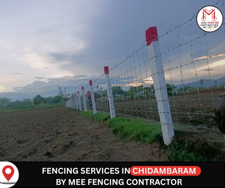 MEE Fencing Contractors - GI Chainlink Fencing - GI Barbed Wire Fencing - Green PVC Coated Chainlink Fencing - Ready Made Compound Wall - Good Quality - Lowest Price - Best Service All over Tamil Nadu & Puducherry