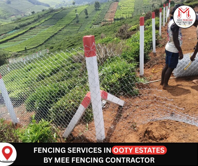 MEE Fencing Contractors - GI Chainlink Fencing - GI Barbed Wire Fencing - Green PVC Coated Chainlink Fencing - Ready Made Compound Wall - Good Quality - Lowest Price - Best Service All over Tamilnadu, Pondicherry, Karnakata and Kerala - 90423 49630