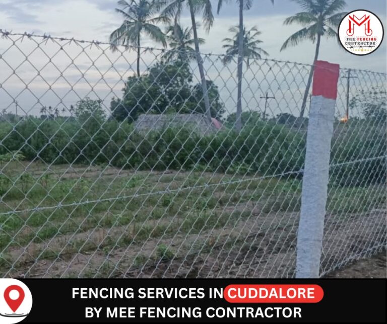 MEE Fencing Contractors - GI Chainlink Fencing - GI Barbed Wire Fencing - Green PVC Coated Chainlink Fencing - Ready Made Compound Wall - Good Quality - Lowest Price - Best Service All over Tamil Nadu & Puducherry
