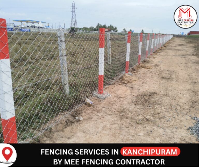 MEE Fencing Contractors - GI Chainlink Fencing - GI Barbed Wire Fencing - Green PVC Coated Chainlink Fencing - Ready Made Compound Wall - Good Quality - Lowest Price - Best Service All over Tamil Nadu & Puducherry